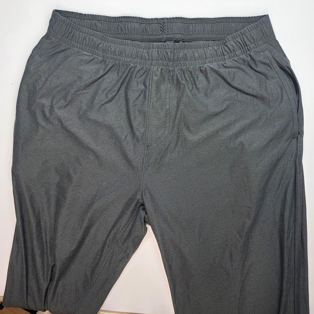 Rhone Mens Activewear Joggers Gray Recycled Polyester Stretch Pants Size L